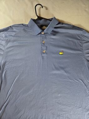Masters Augusta National Clubhouse Collection Polo Shirt Blue XL Italy